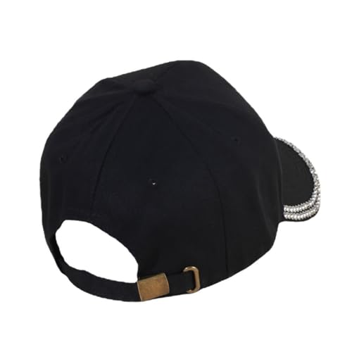 Gorra de béisbol unisex ajustable con brillantes miniatura 5