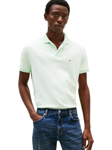 Image of Tommy Hilfiger Mens Short Sleeve Casual Polo Shirts in Regular Fit with Liquid Cotton