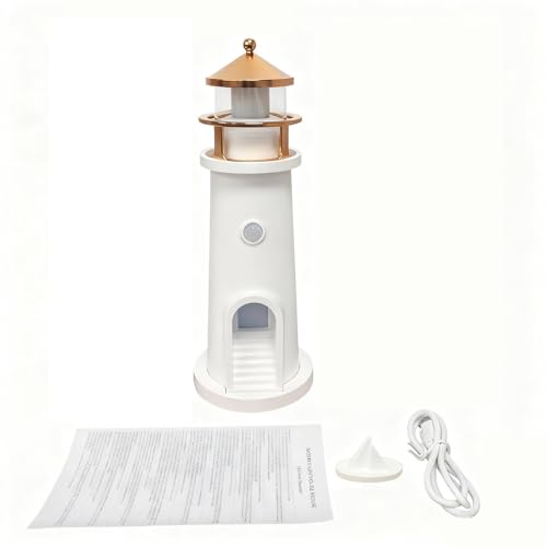 Lámpara de mesa Moon Lighthouse con sensor de movimiento recargable LED miniatura 2
