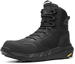 NORTIV 8 Bottes de travail d'orteil en acier léger pour les hommes chaussures de sécurité de soutien avec fermeture à glissière latérale pour la construction Metrostrike-Nano