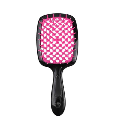 Image of Full Shine Hairbrush for Detangler, Untangle Knots and Keep Hair Smooth | Soft Silicone Gentle on Dry and Wet, Suitable for All Hair Types, Lightweight Design for Home and Travel Use