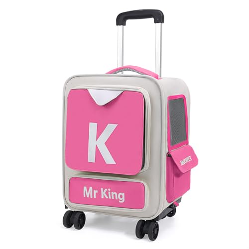 EVIGTOP ペットキャリーバッグ ペットキャリー 3WAY(リュック/キャリー/カート) 小型犬・猫用 通気性メッシュ 大開口部 キャスター付き 機内持ち込み対応 旅行/通院に最適