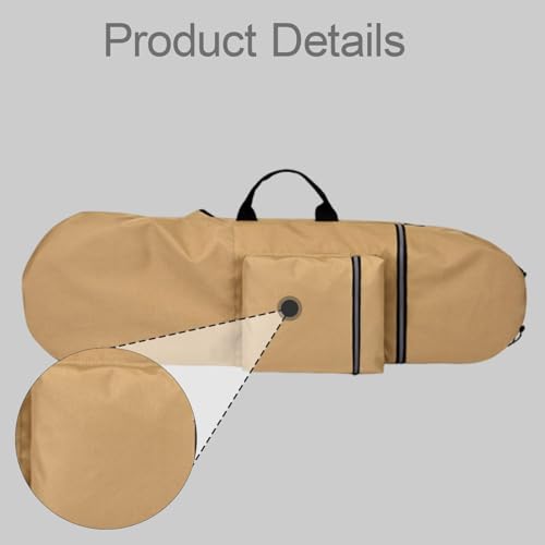 Sac de transport pour skateboard en tissu résistant à l'eau et finitions soignées