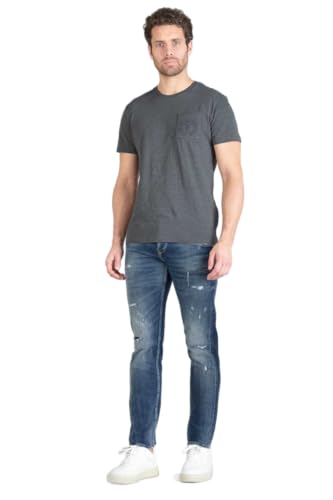 Photo de Le Temps des Cerises Jeans 700/11 Adjusted Oberkampf Destroy Bleu N°3