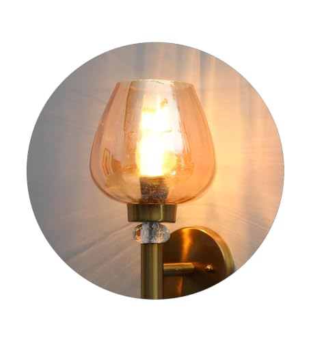 Image of Modern 281 WL Brass Finish Wall Light for Living Room, Modern Wall Lamps for Bedroom, Wall Lights for Home Decoration, Bedside Wall Lamp Scone for resturant /Cafe