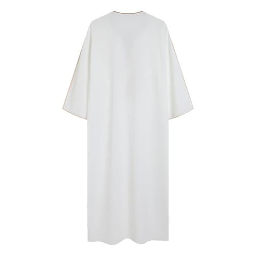 Men's Arabic Kaftan Short Sleeve Big and Tall Muslim Robes Embroiderers Chiffon Muslim Causal Loose Clothing for Men4