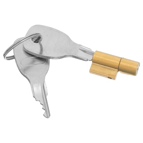 SHINEOFI Cerradura Oculta para Caja y Maleta de Metal Dorado Resistente, Tamaño 2.10x1.10x0.70 Cm, Adecuado para Vitrinas de Vidrio y Joyeros en Escenarios de Venta y Viaje