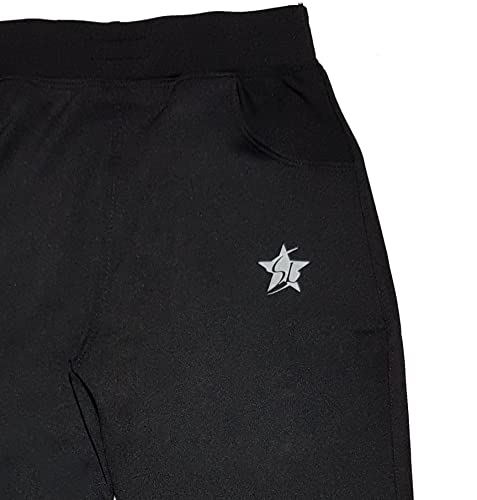 Image of STARLATH Boy's Regular Fit Track Pants, 4 Way Lycra Active Wear Sports Lower for Kids, Workout Trouser and Pajama