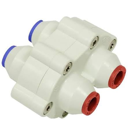 Auto Shut Off Valve Quick Connect White, 1/4", ASV-2000W