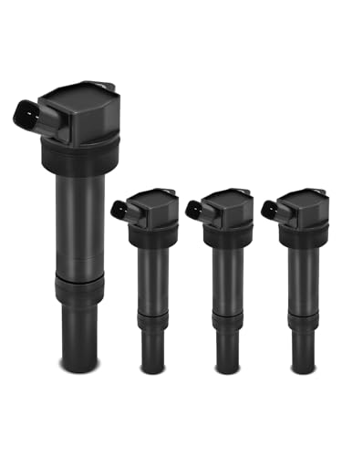 YHTAUTO Set of 4 Ignition Coil Packs Replacement for Hyundai Tucson Elantra GT 2014-2020, Elantra 2011-2016, Kia Soul 2012-2019, Forte 2014-2016, Forte5 2014-2018, Forte Koup 2014-2017, Replace 5C1861