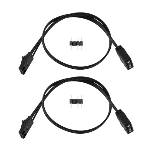 Be In Your Mind 2 adaptadores ARGB de 25 cm de 4 pines RGB a estándar de 5 V y 3 pines compatible con adaptador de controlador de barco pirata QL LL120 ICUE Shenguang Sync