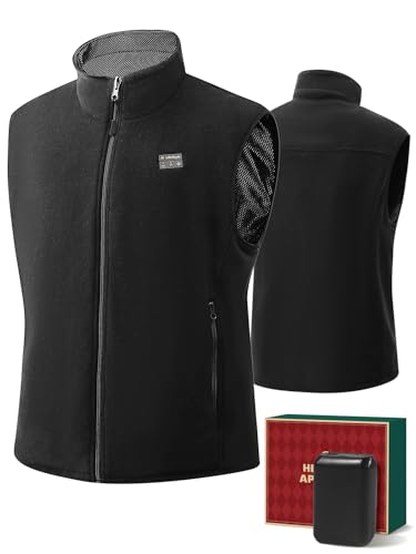 JS LifeStyle Heated Vest Jackets for Men with 16000mAh Power Bank Included, Rechargeable Mens Heated Vest - Main Image