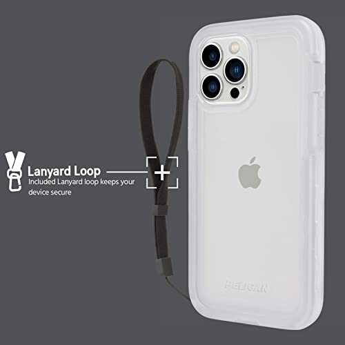 Pelican – Marine Active Series – Water-Resistant Case Cover For Iphone 13, Dust And Splash Proof Case Cover Designed To Fit Nicely In Pocket – 18Ft Drop Protection – 6.1 Inches, Clear #TOP5