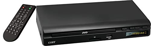 Coby Dvd Player | 2.0 Channel Surround Sound| Full Function Remote | Compact Dvd Player With Usb And Sd Card Inputs | Compatible With Dvd/Cd/Vcd/Svcd/Mp3/Cd-Rw | A/V Cables Included #TOP1