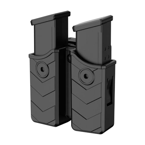 Universal Double Magazine Holster Pouch fit 9mm 40 45 Pistol Gun Mags