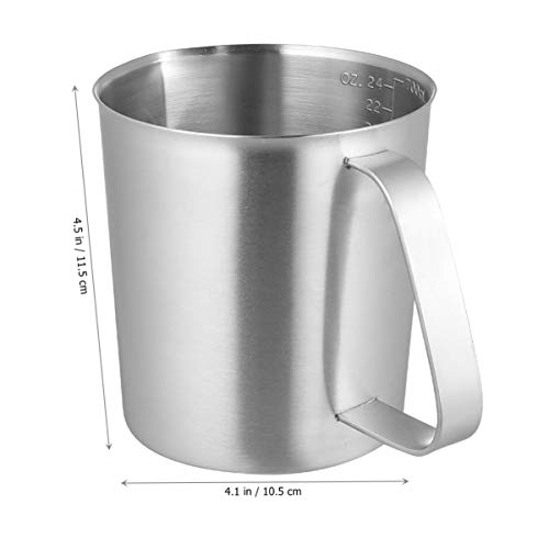 Jarra de espumador de leite Yarnow de aço inoxidável, copo de café expresso latte Art Cup copo medid