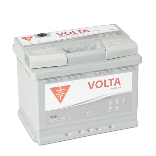 Bateria de Coche Silver 66Ah 680A - Borne +Dcha - Medidas Largo 242 x Ancho 175 x Alto 190 mm con 2 años de Garantía - Fabricación Europea.