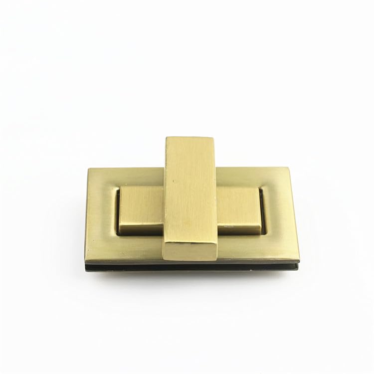 5/10 sztuk 29 x 51 mm brązowe kwadratowe metalowe zapięcia obrotowe do toreb, zakręcane, zamknięcie kieszonkowe, zamknięcie Tuck-Lock, łapanie, portfel, sprzączka do torebek