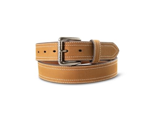 ARIAT Work Belt Mens Leather Triple Stitch 44 Medium Brown A1700244