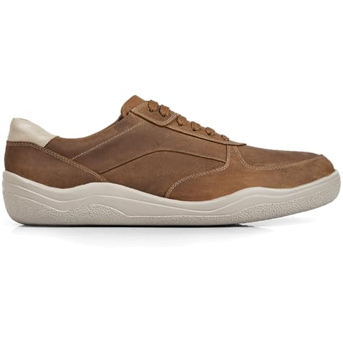 Image of Opananken Phanteon Men's Casual Leather Slip On Loafers Walking Shoes -100% Genuine Leather, Soft Lining, Air Latex Insole, Flexible PU Sole. Lightweight, Durable, Odor-Resistant. Casual Style with All-Day Comfort.