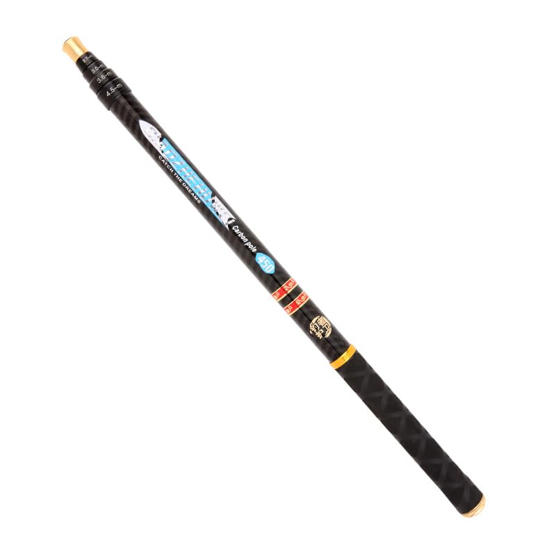 Telescopic Fishing Rods Fishing Pole Black 4.5 M Fishing Equipment | Rod Rests & Holders, 19-Section Portable Pocket Rod, Lightweight and Hard Stream Rod, Carbon Fiber (450, Centimeters)-picture-34