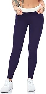 CROSS1946 Womens Ladies New Thermal Winter Black Thick Fur Fleece Lined Legging UK
