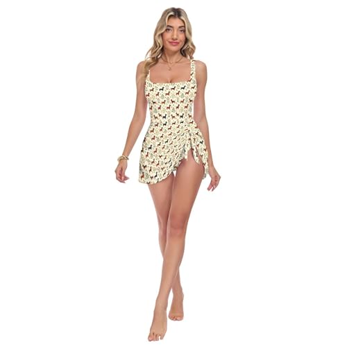 Maillot de bain froncé sur le côté pour camoufler les rondeurs