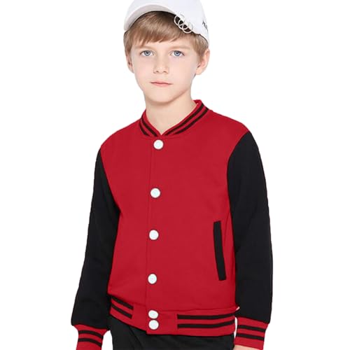 Toddler Boys Casual Baseball Jacket Windbreaker Long Sleeve Coat for Outdoor Play and School2