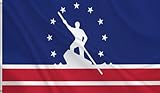 HVATLTL Richmond City Flag 2x3FT,Heavy Duty 100D Polyester Flag,Vivid Colors,City of Richmond Flags Banners with 2 Brass Grommets for Indoor Outdoor.