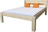 seniorenbett 90x200 holz LIEFERUMFANG: 4x vormontierte Seitenteile, 4x Bettfuß, 2x Brett für Kopfteil, Schraubensatz mit Bitaufsatz für Akkuschrauber, bebilderte Aufbauanleitung in deutsch. MITTELBALKEN ab Bettbreite 140cm enthalten. BREITER MITTELBALKEN ab Bettbreite 160cm enthalten (es können auch 2 Roste nebeneinander aufgelegt werden z.B. Doppelbett), 2x Stützfuß für Mittelbalken