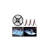 HOKIION Pontoon Led Boat Lights, 12V 20FT Marine Led Strip Lights, Waterproof Boat Interior Light, Boat Deck Light, Night Fishing Lighting with Extension Cable for Boats (White)