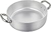Pentole Agnelli ALMR110628 Casseruola Cilindrica, Bassa in Alluminio con 2 Manici in Acciaio Inossidabile, Argento, 28 cm, 1 Pezzo