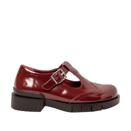 Basket Oxford Art Mixte 1834 bordeaux 40 avec semelle amortissante et cuir souple thermoregulateur