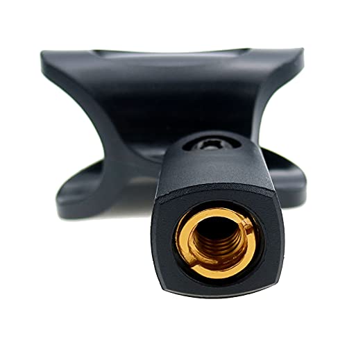 4 Pack Universal Microphone Clip Holder With 5/8" Male To 3/8" Female Screw Adapter Suitable For Handheld Microphones #TOP3