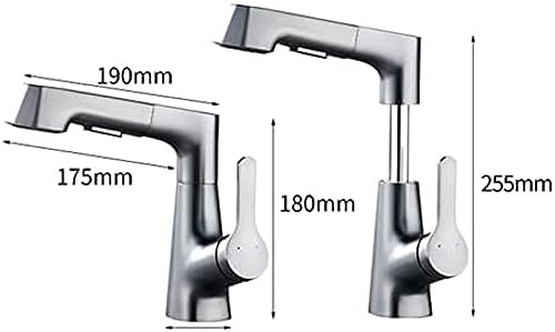 Mitigeur extractible pour cuisine et lavabo fin des éclaboussures - 6