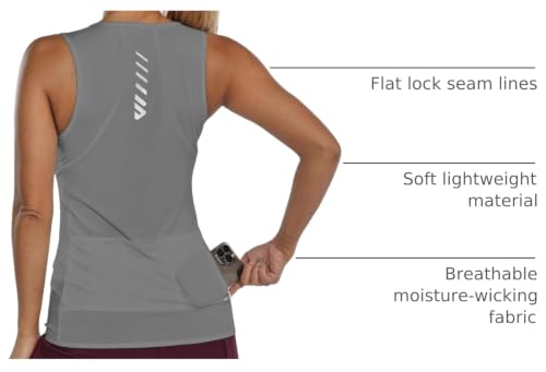 Image of Wulibike Sleeveless Cycling Jersey Women Running Shirts Vest bike top Summer Biking tank Basic Top With Pockets