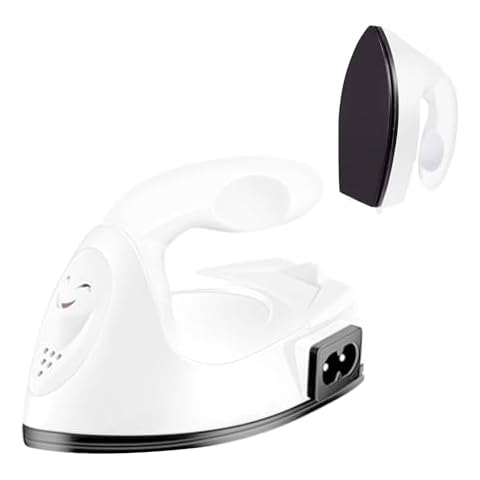 Mini Craft Iron Mini Iron Press,Mini Heat Press Machine for T Shirts Shoes and Hats Small Heat Transfer Vinyl Projects,Portable Travel Irons Mini Heat Press Crafting Craft Clothes (White) Cover