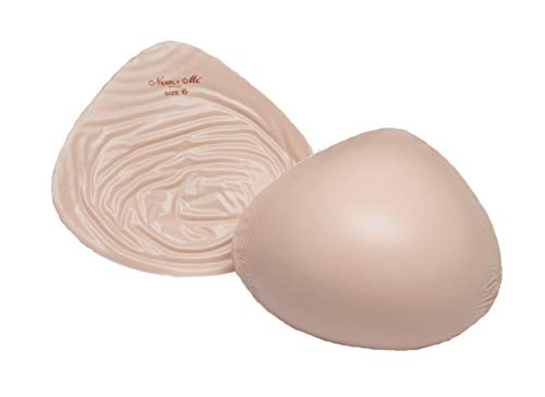 Nearly Me - #985 Super Soft Ultra Lite Wt Full Triangle Silicone Mastectomy Breast Form (Size: 7) Beige