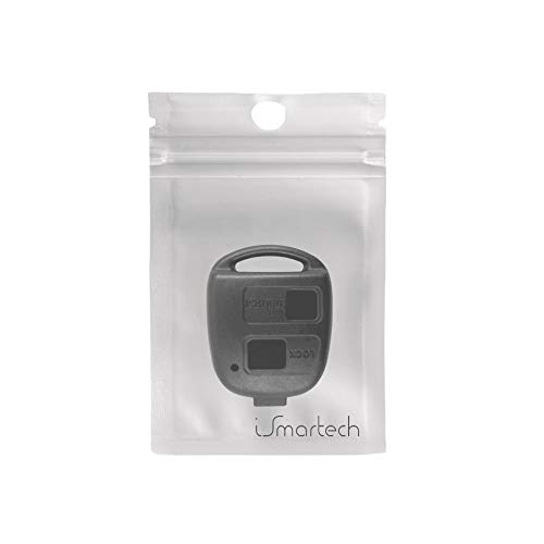 1neiSmartech Behuizing voor draadloze sleutel met 2 toetsen, compatibel met Toyota Corolla Rav4 Celica, kleur: zwart, compleet met schroef - Afbeelding 7