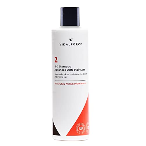 VidalForce. Champu 2 XXL 400ml I GANADOR 2024 I Champú Anticaida Mujer y Hombre I Mejor champu...