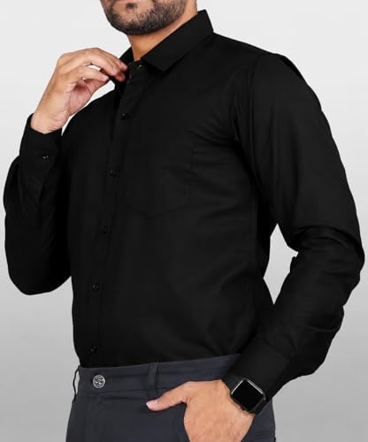 Image of CB-COLEBROOK Men's Casual, Regular Fit, Solid Colour, Lightweight, Button Down, Casual Wear, Shirt with Pocket. Suitable for Office & Casual Use