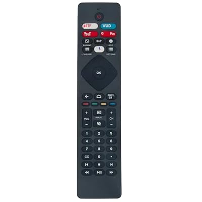 NH800UP Voice Replace Remote Control Applicable for Philips Android Smart TV 65PFL5504/F7 50PFL5604/F7 65PFL5704/F7 43PFL5604/F7 55PFL5604/F7 43PFL5704/F7 50PFL5704/F7 55PFL5704/F7 65PFL5604/F7