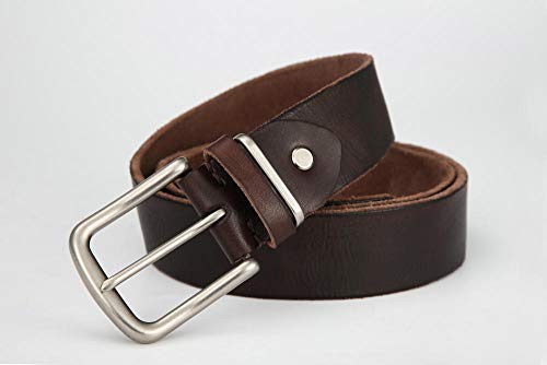 Ceinture en cuir pour hommes à la mode avec boucle robuste de 115cm