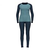 Odlo Damen Active Warm Eco Special Set, Blue Wing Teal - Reef Waters, M EU