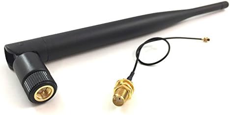 Replacement PS4 WiFi Antenna 2.4Ghz 6dbi Wireless Router Omni Aerial with SMA Male Connector with SMA Female to UFL. iPex Pigtail Cable 1.13 15cm