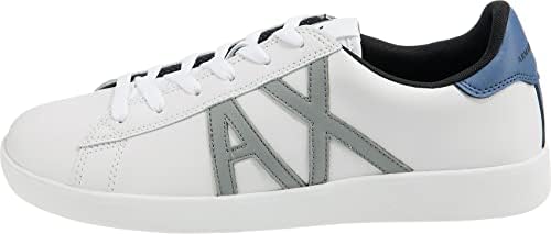 A | X ARMANI EXCHANGE Men's Classics Sneaker, White + Grey, 11.5 | Image 1