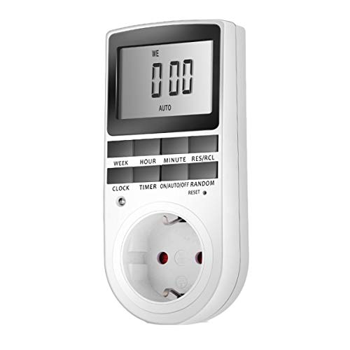 Gugutogo KWE-TM02 Electronic Digital Timer Switch Plug Kitchen Timer Timing Socket branco