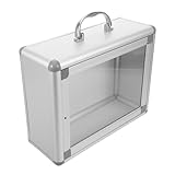 ABOOFAN Wandmedikamentenbox Metall Acryl Wandmontiert Platzsparend Für Notfallversorgung Und Gemeinschaftsorganisation