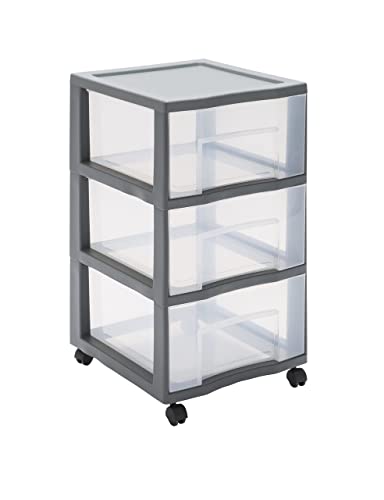 Sundis große Kommode auf Rädern TAG TOWER - 3 XL-Schubladen mit Etikettenhalter Cover