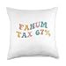 Fanum Tax 67% Funny Gen Z Meme Steal Food Taxes Snacks Song Throw Pillow